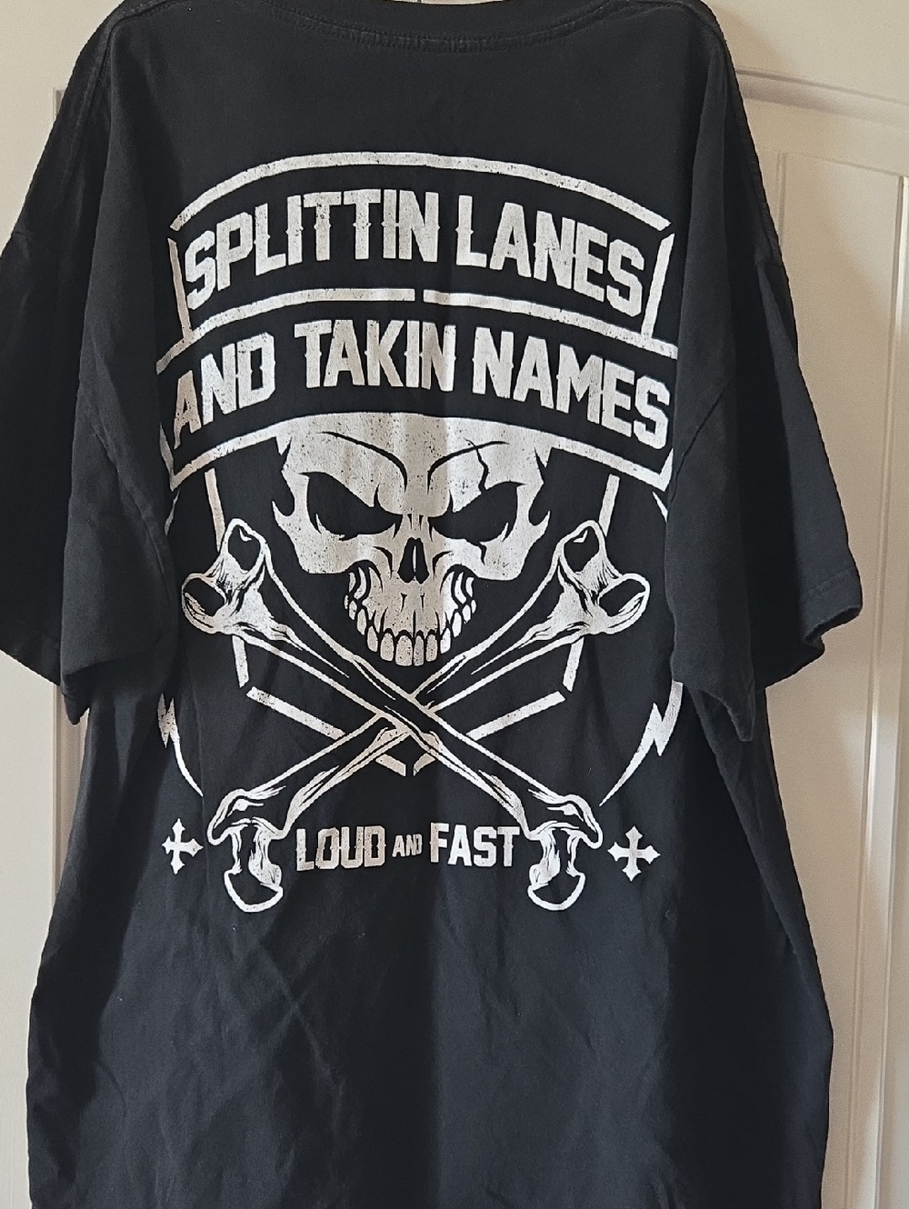 Black Short Sleeve Skull Graphic Tee